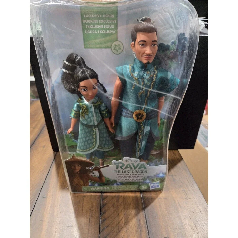 Raya and The Last Dragon, Young Raya & Chief Benja Figures, Disney, New Box
